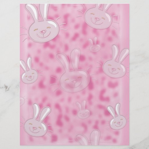 pequeño modelo blanco y rosado lindo del conejito tarjeton