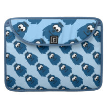 Pequeño monstruo azul marino tonto funda para macbooks