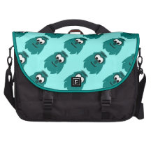 Pequeño monstruo ciánico oscuro tonto bolsas para portatil