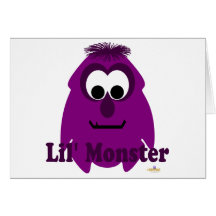 Pequeño monstruo de Lil de la empanada de Barry de Felicitacion