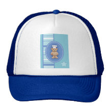 Pequeño oso de peluche del cocinero gorro