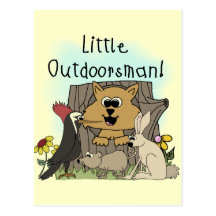 Pequeño Outdoorsman Tarjeta Postal