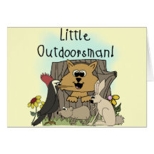 Pequeño Outdoorsman Tarjeton