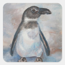 Pequeño pegatina frío del pingüino