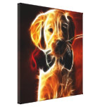 Pequeño perrito lindo impresiones en lona estiradas