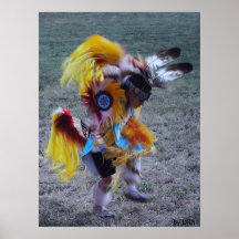 Pequeño poster cherokee del bailarín