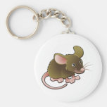 pequeño ratón marrón lindo llaveros personalizados