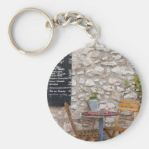 Pequeño restaurante llaveros personalizados