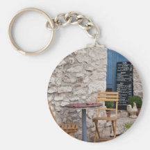 Pequeño restaurante llaveros personalizados