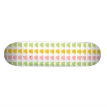 Pequeño rosa lindo del verde amarillo de las tazas patinetas personalizadas