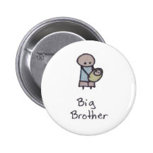 Pequeño un botón del hermano mayor pins