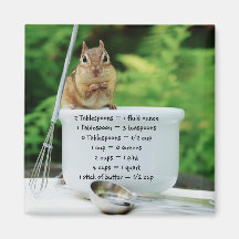 Pequeños equivalentes de la medida del Chipmunk de Imán Para Frigorífico