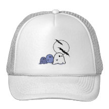 Pequeños fantasmas divertidos. Gorra de Halloween
