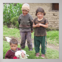 Pequeños individuos fuera de la lona de la clínica posters