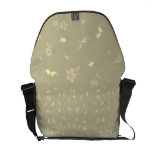 Pequeños pájaros en beige bolsa de mensajeria 