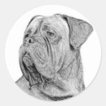 Pequeños pegatinas de Dogue de Bordeaux