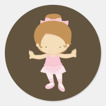 Pequeños pegatinas de la bailarina