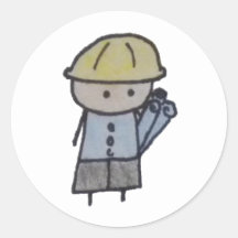 Pequeños pegatinas de un arquitecto