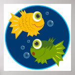 Pequeños pescados poster