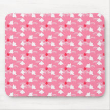 Pequeños polluelos rosados y blancos lindos tapete de raton