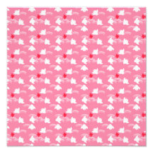 Pequeños polluelos rosados y blancos lindos impresiones fotográficas