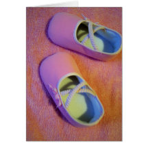 pequeños zapatos tarjeta