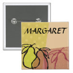 Peras de la fruta del arte que cocinan la insignia pin