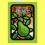 Peras tarjetas