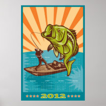 Perca americana 2012 del calendario del poster de 