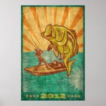 Perca americana 2012 del calendario del poster de 