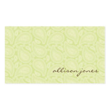 Perfectamente tarjeta de visita elegante verde de 