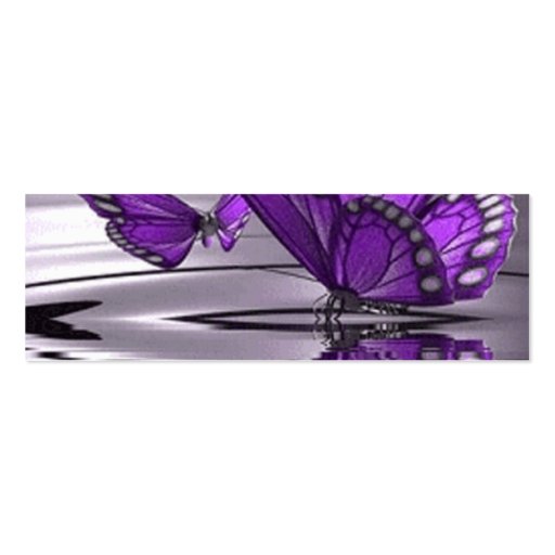 Perfil de la mariposa plantilla de tarjeta de negocio