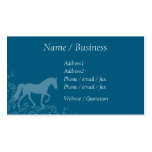 Perfil del Flourish del caballo de Tennessee que c Plantilla De Tarjeta Personal