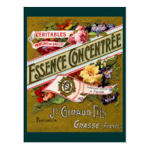 Perfume 1915 del francés de Concentree de la esenc Postales