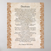Pergamino de las "cosas deseadas" de los desiderát posters
