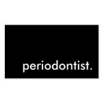 periodontist. tarjetas de negocios