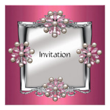 Perla floral de la joya de plata rosada elegante d