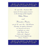Perlas, de la invitación azul del boda del zafiro 