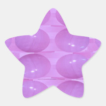 Perlas púrpuras santas ART101 Pegatinas Forma De Estrella