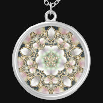 Perlas y collar del caleidoscopio del oro collares