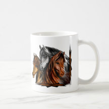 PerliPrints3Horsesz, PerliPrints3Horsesz Tazas De Café