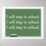 Permaneceré en poster de la escuela
