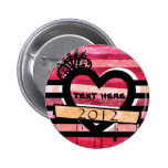 perno del corazón 2012 del vintage pin