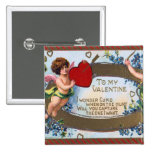 Perno del poema del cupid de las tarjetas del día  pins
