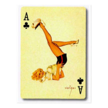 perno del vintage encima del as postal