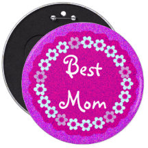 Pernos adaptables del botón de la mejor mamá pins