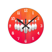 Pernos de bolos: Reloj de pared Relojes