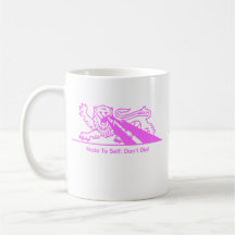 Pernos del león w/Lightning {rosa 1} Taza De Café