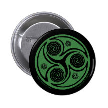 Pernos y botones célticos, irlandeses Triskel #2 e Pin