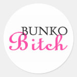 Perra del Bunko Pegatina Redonda